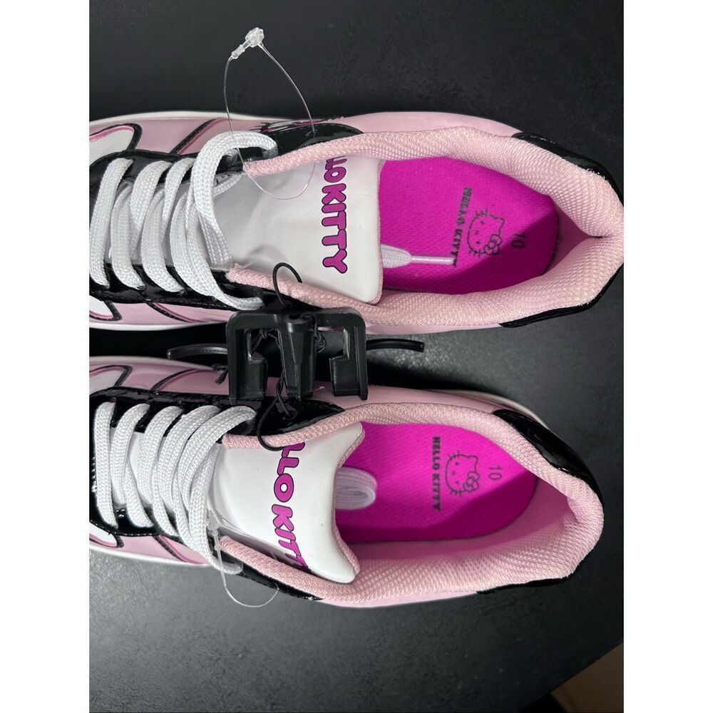 Hello Kitty Sanrio White Casual Court Sneakers Women’s Size 10 NEW - Picture 6 of 9